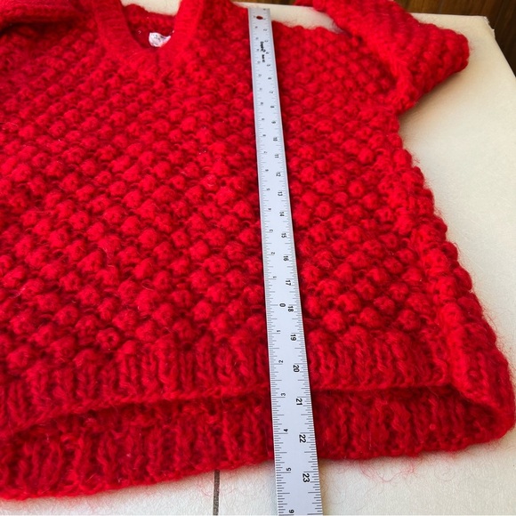 Vintage Kemar Red Garment hand-knitted Women’s Size 38 (USA XS) - Picture 4 of 7